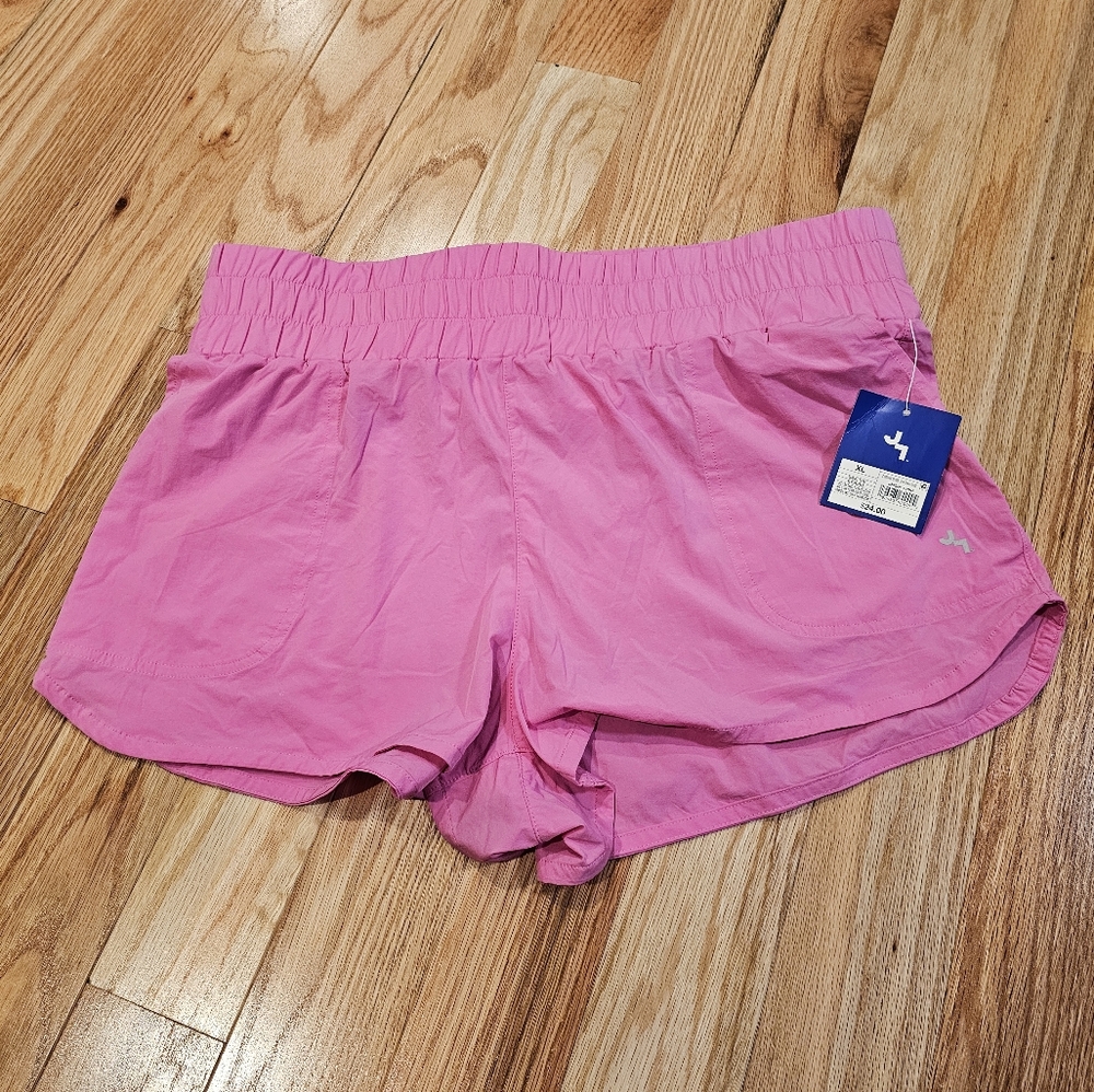 Women's Size XL Pink Athletic High-Rise Woven Shorts 2.5"  Inseam, NWT
